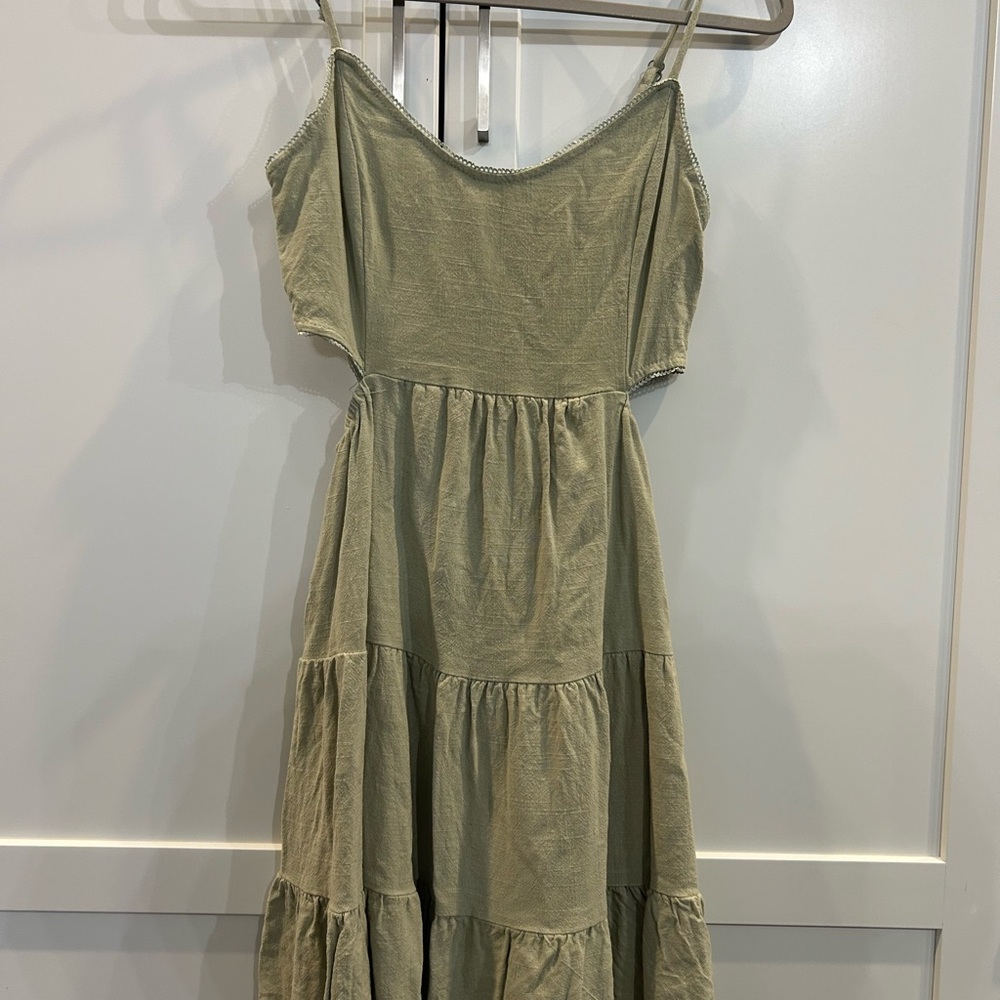 Altar'd State Olive Green Dress